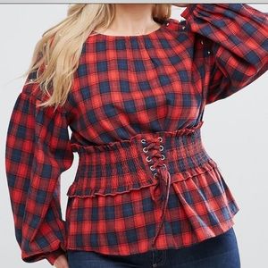 Plaid top